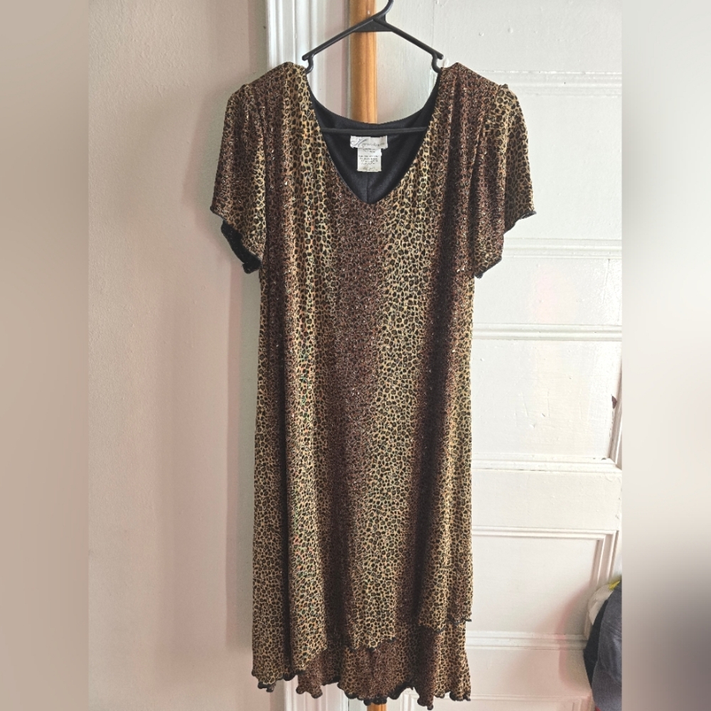 Dress barn Animal print Dress